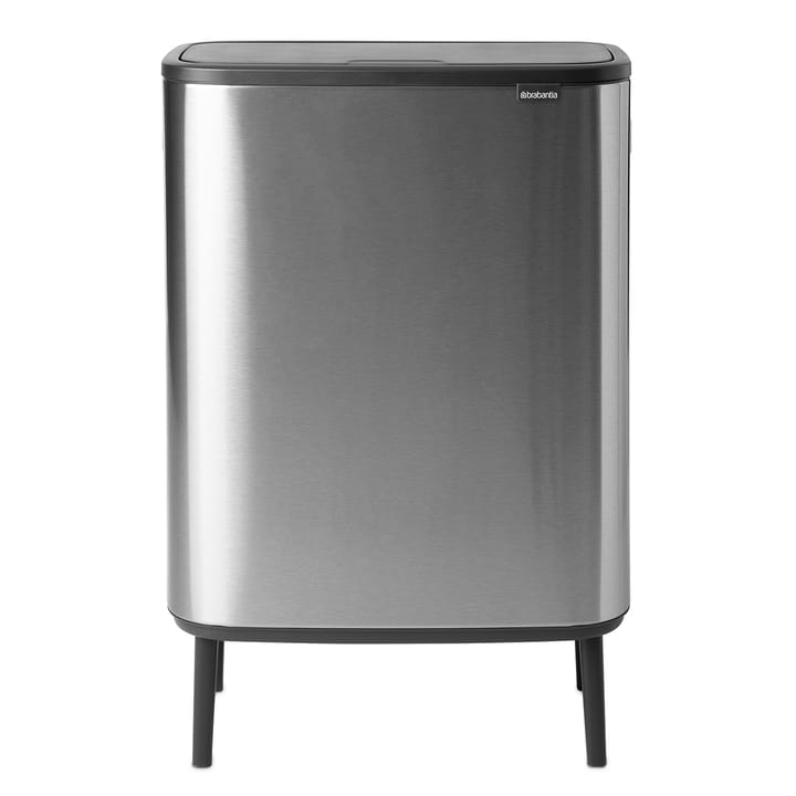 Pattumiera touch alta Bo 2x30 L - acciaio spazzolato opaco - Brabantia