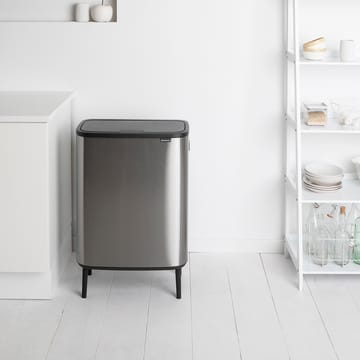 Pattumiera touch alta Bo 2x30 L - acciaio spazzolato opaco - Brabantia