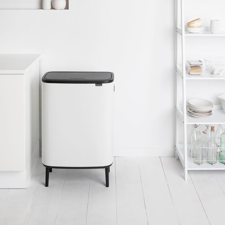 Pattumiera touch alta Bo 2x30 L - Bianco - Brabantia