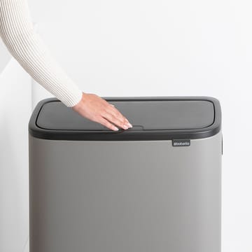 Pattumiera touch alta Bo 2x30 L - Mineral concrete grey - Brabantia