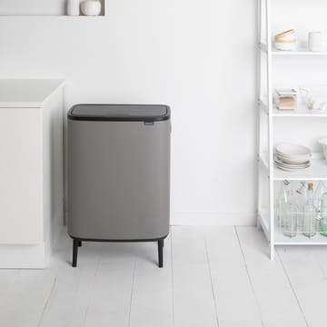 Pattumiera touch alta Bo 2x30 L - Mineral concrete grey - Brabantia