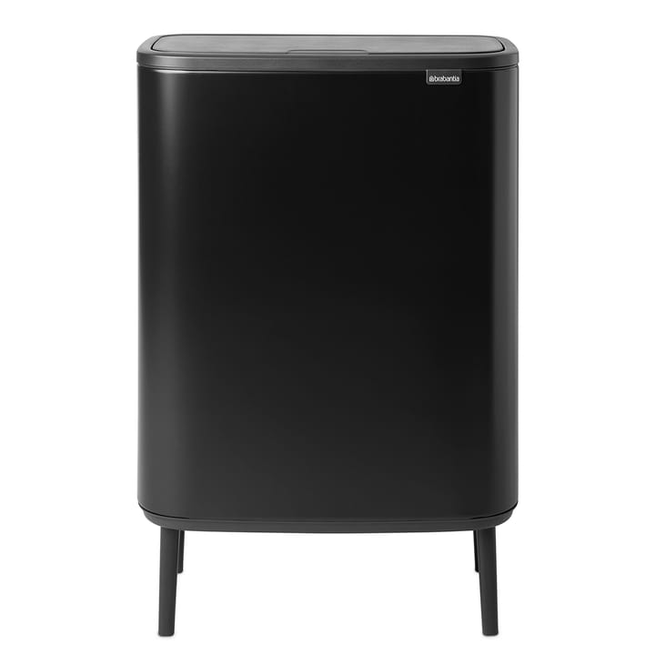 Pattumiera touch alta Bo 2x30 L - nero opaco - Brabantia