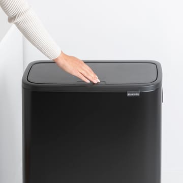 Pattumiera touch alta Bo 2x30 L - nero opaco - Brabantia