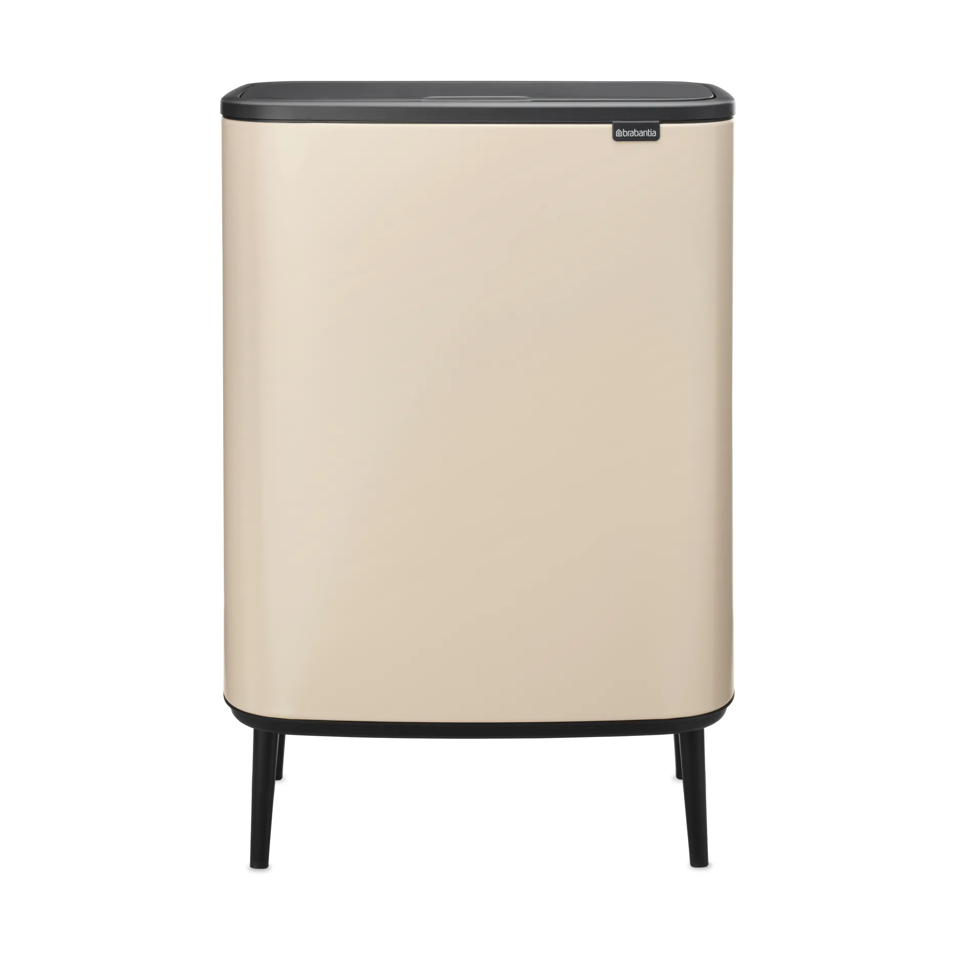 Pattumiera touch alta Bo 2x30 L, Soft Beige Brabantia