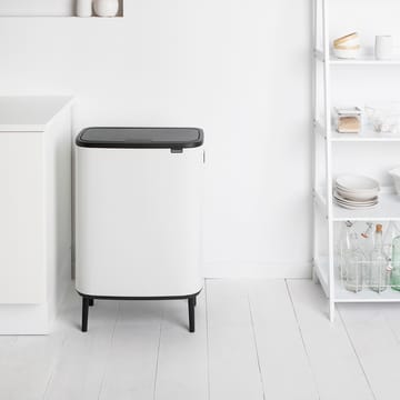 Pattumiera touch alta Bo 60 L - Bianco - Brabantia