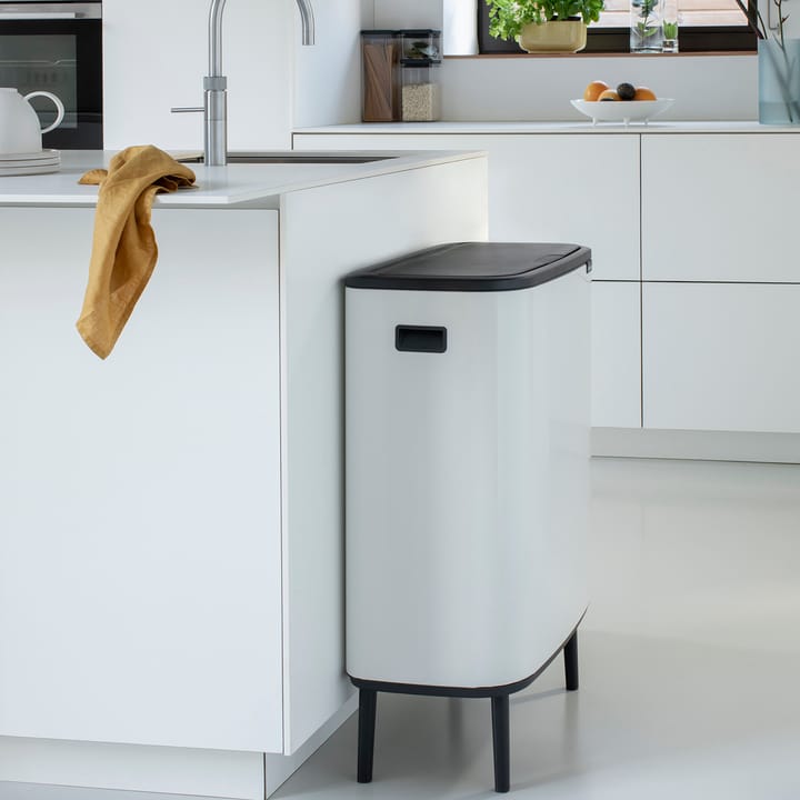 Pattumiera touch alta Bo 60 L - Bianco - Brabantia