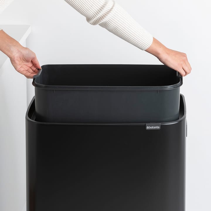 Pattumiera touch alta Bo 60 L - Nero opaco - Brabantia