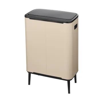 Pattumiera touch alta Bo 60 L - Soft Beige - Brabantia