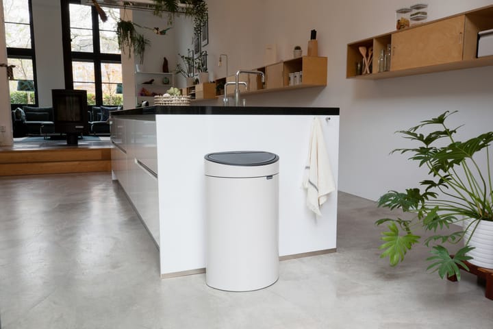 Pattumiera Touch Bin 40 litri, Soft Beige Brabantia