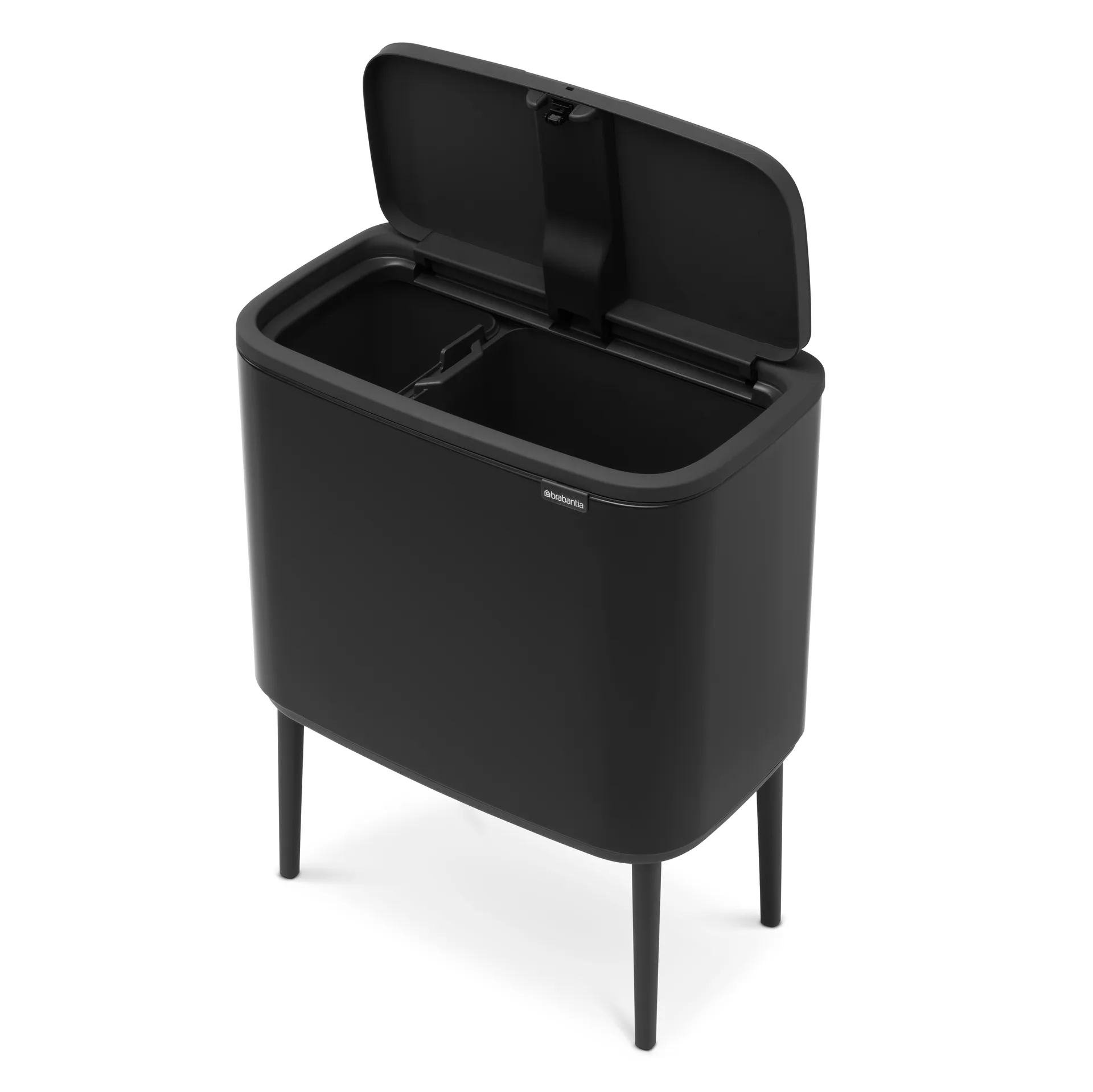 Pattumiera touch Bo 11+23 litri, nero opaco Brabantia