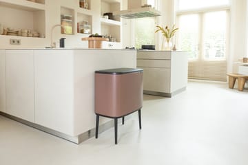 Pattumiera touch Bo 11+23 litri - Satin Taupe - Brabantia