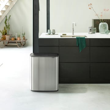 Pattumiera touch Bo 2x30 L - acciaio spazzolato opaco - Brabantia