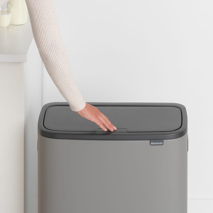 Pattumiera touch Bo 2x30 L - Mineral concrete grey - Brabantia