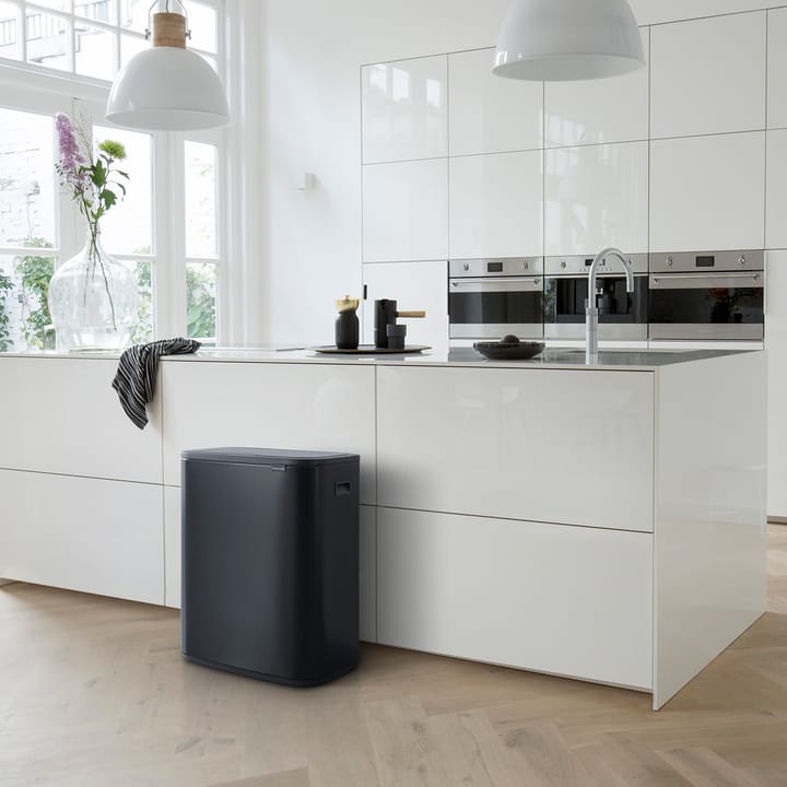 Pattumiera touch Bo 2x30 L - nero opaco - Brabantia