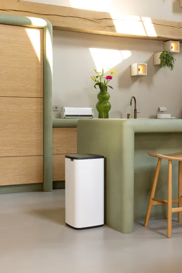 Pattumiera Touch Bo 30 L - Bianco - Brabantia
