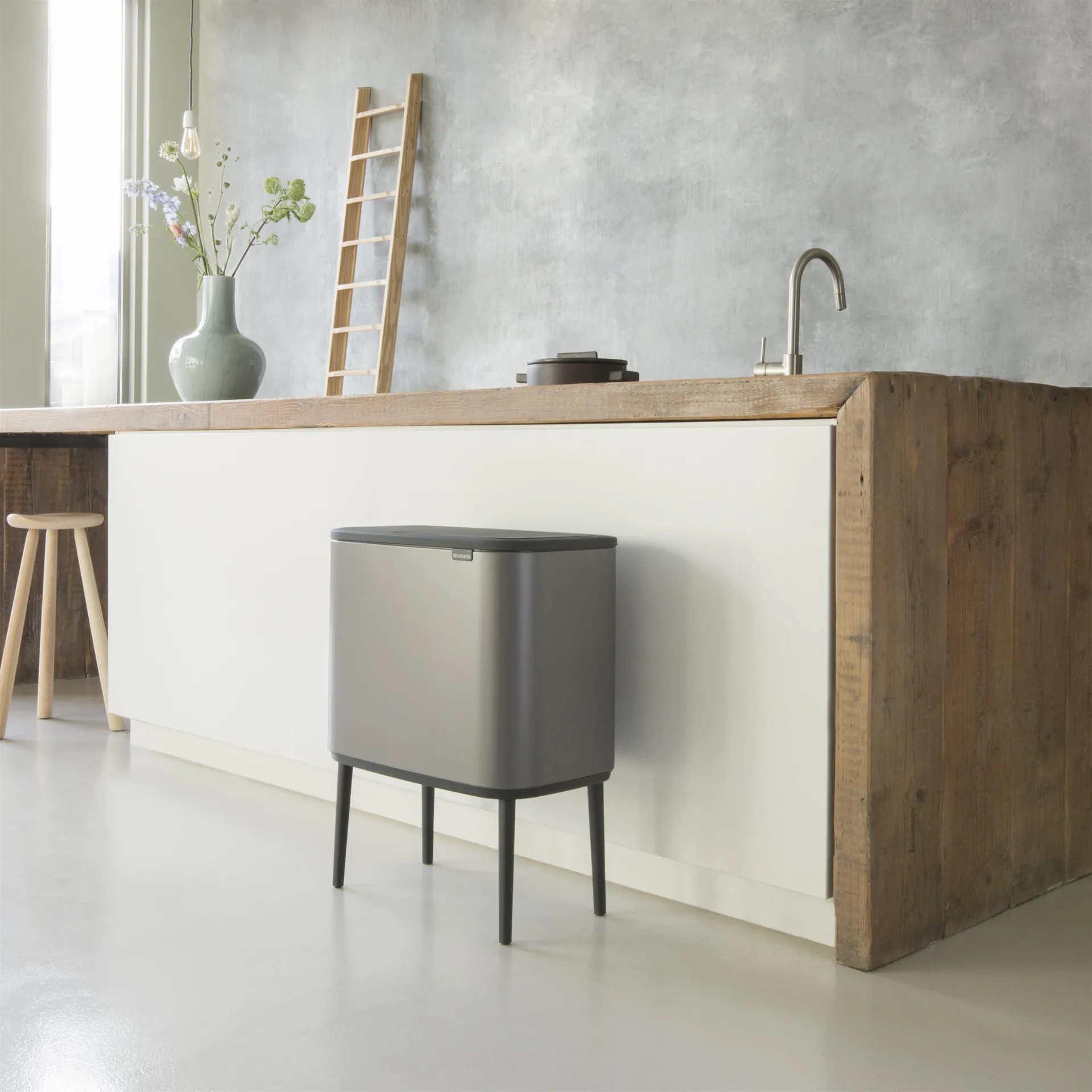 Pattumiera touch Bo 36 litri, platinum Brabantia
