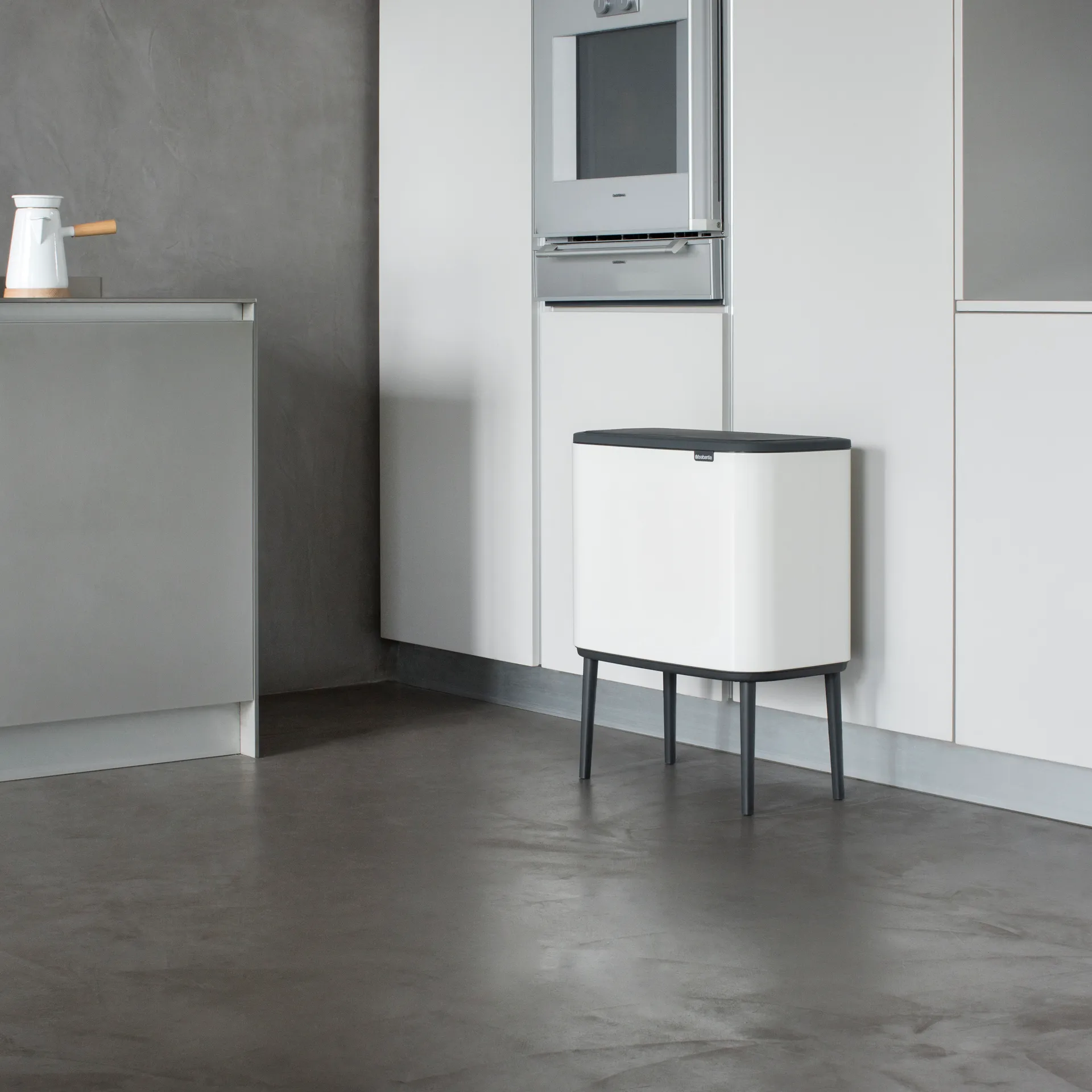 Pattumiera touch Bo 3x11 litri, bianco Brabantia