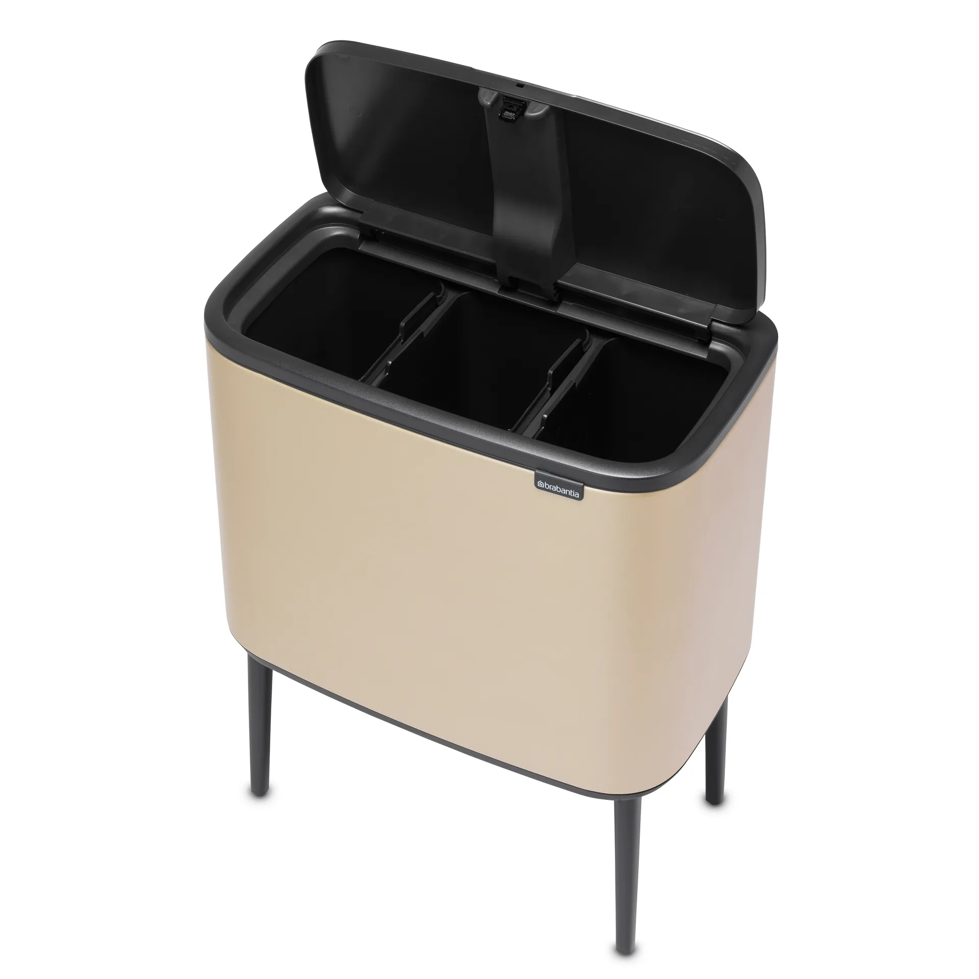 Pattumiera touch Bo 3x11 litri, Metallic gold Brabantia