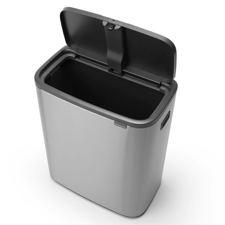Pattumiera touch Bo 60L, acciaio spazzolato opaco Brabantia