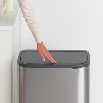 Pattumiera touch Bo 60L - acciaio spazzolato opaco - Brabantia