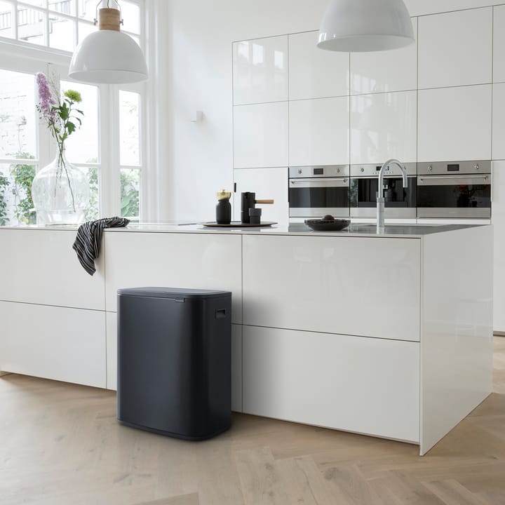 Pattumiera touch Bo 60L, Nero opaco Brabantia