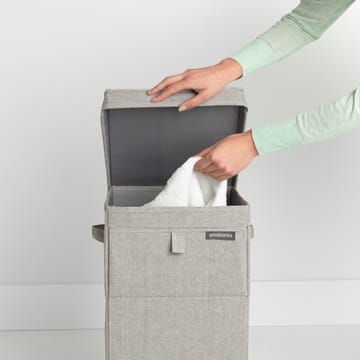 Portabiancheria impilabile Brabantia 35 L - grigio chiaro - Brabantia