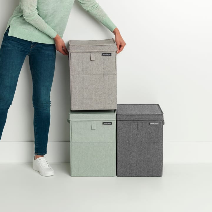 Portabiancheria impilabile Brabantia 35 L - grigio chiaro - Brabantia