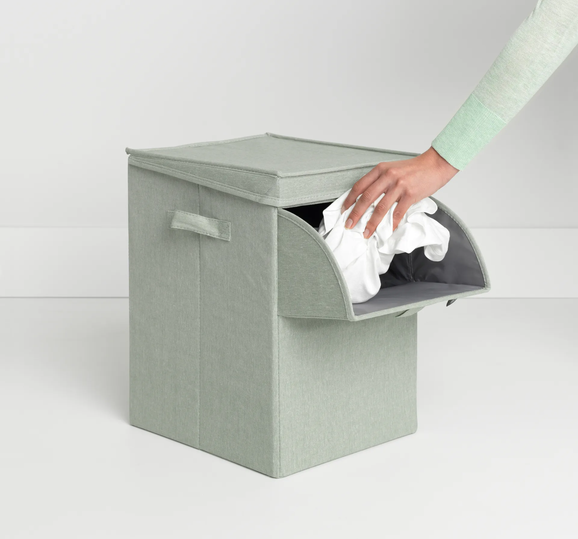 Portabiancheria impilabile Brabantia 35 L, verde Brabantia
