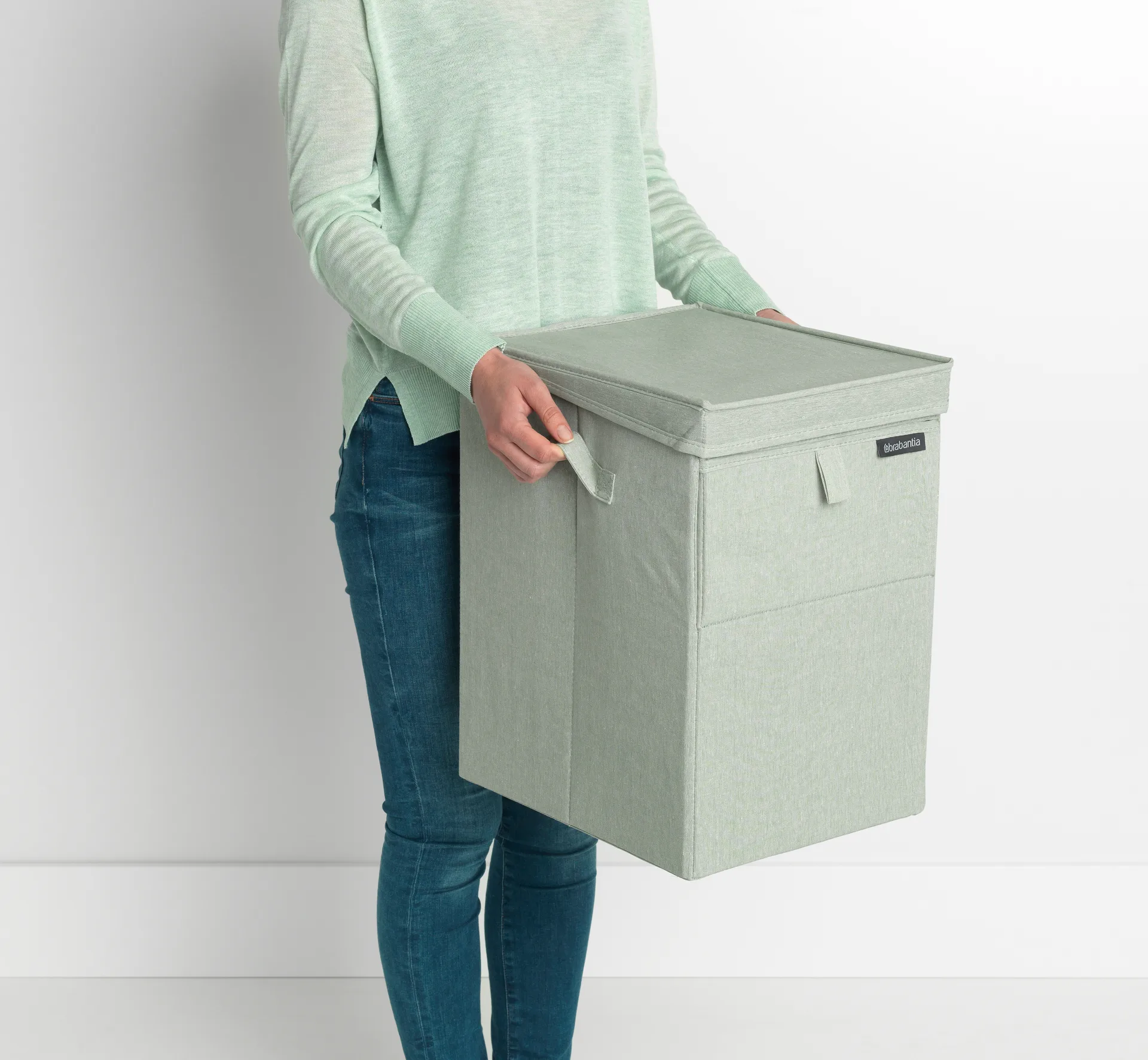 Portabiancheria impilabile Brabantia 35 L, verde Brabantia