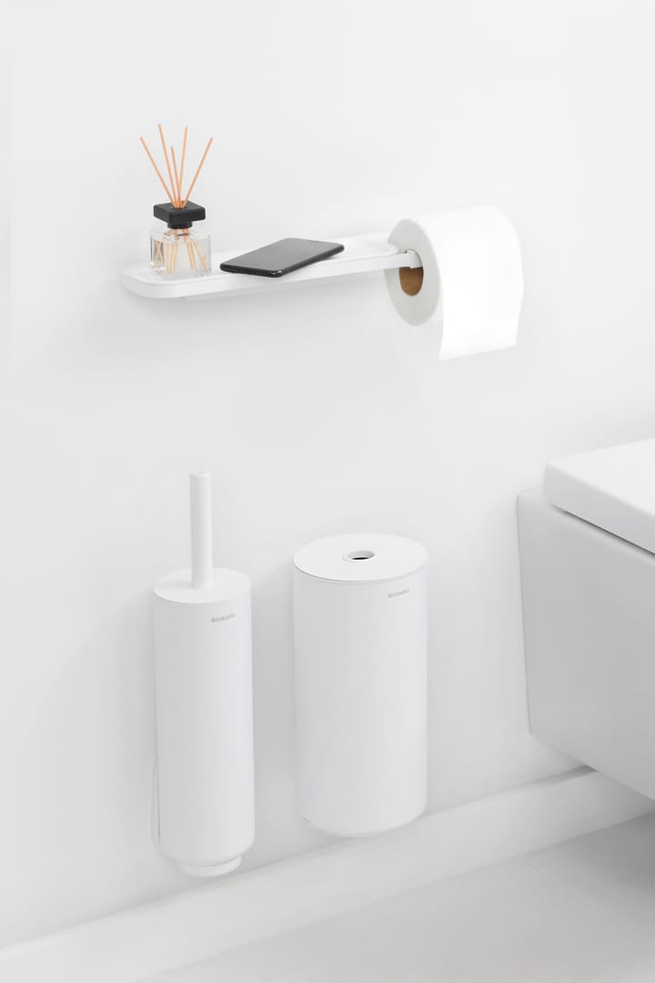 Portarotolo carta igienica con mensola MindSet  - Mineral fresh white - Brabantia