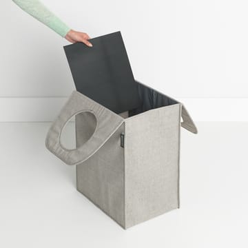 Sacco portabiancheria in tessuto rettangolare Brabantia 55 litri - grigio chiaro - Brabantia