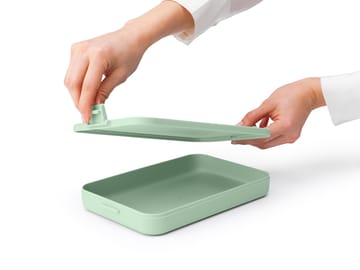 Scatola per il pranzo piatta Make & Take, 1,1 L - Jade Green - Brabantia