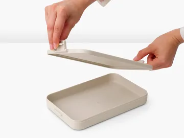 Scatola per il pranzo piatta Make & Take, 1,1 L - Soft Beige - Brabantia