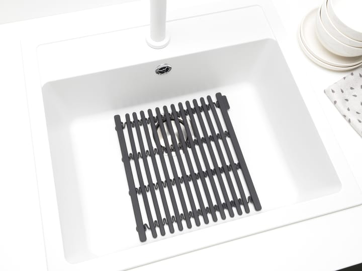 Scolapiatti Sinkside 30x30 cm, Grigio scuro Brabantia