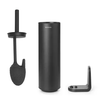 Scopino per WC con supporto MindSet - Mineral infinite grey, silicone - Brabantia