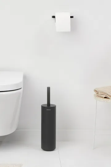 Scopino per WC con supporto MindSet - Mineral infinite grey, silicone - Brabantia