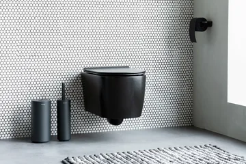 Scopino per WC con supporto MindSet - Mineral infinite grey, silicone - Brabantia