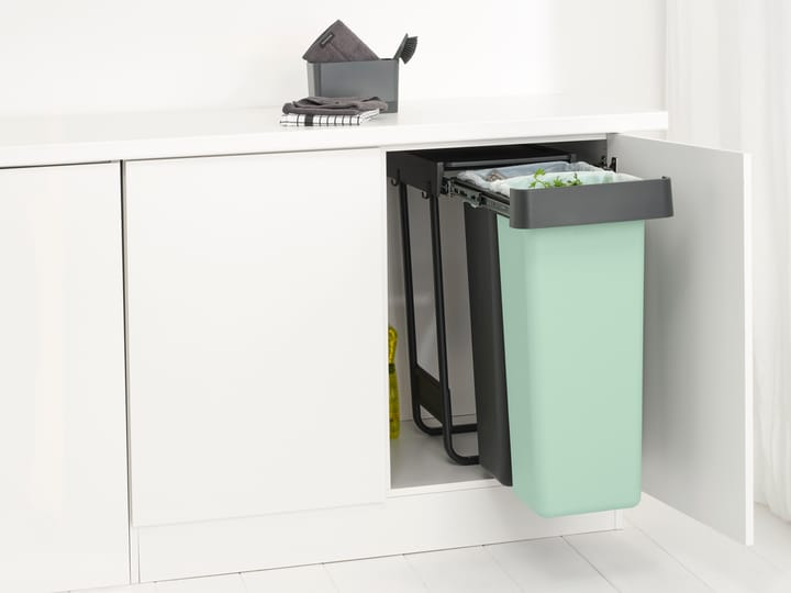 Secchi integrabili Sort&Go, 2x30 L - Grigio scuro - Brabantia