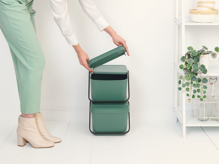 Secchio per rifiuti impilabile Sort & Go da 20 L - Fir Green - Brabantia