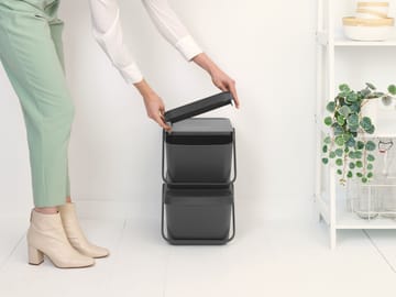 Secchio per rifiuti impilabile Sort & Go da 20 L - Grigio - Brabantia