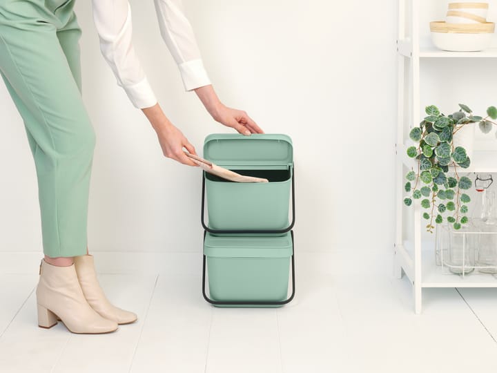 Secchio per rifiuti impilabile Sort & Go da 20 L - Jade Green - Brabantia