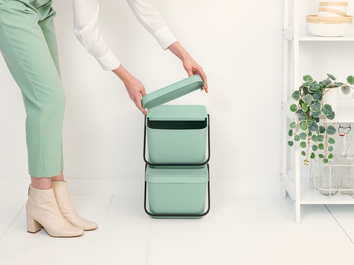 Secchio per rifiuti impilabile Sort & Go da 20 L - Jade Green - Brabantia