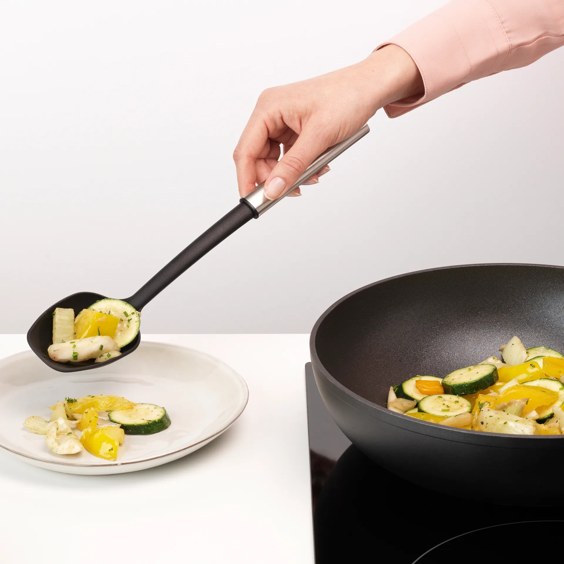 Set di utensili da cucina Profile antiaderenti, acciaio inossidabile Brabantia
