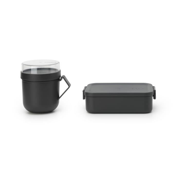 Set per il pranzo Make & Take, 2 pezzi - Grigio scuro - Brabantia