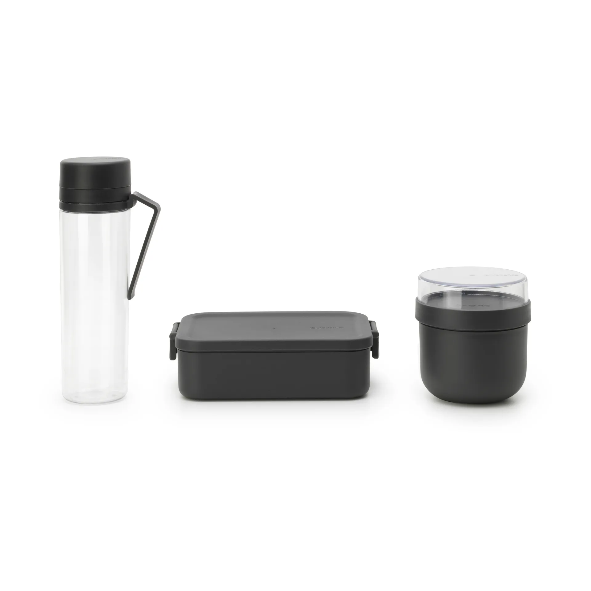 Set per la colazione e il pranzo Make & Take, 3 pezzi, Grigio scuro Brabantia
