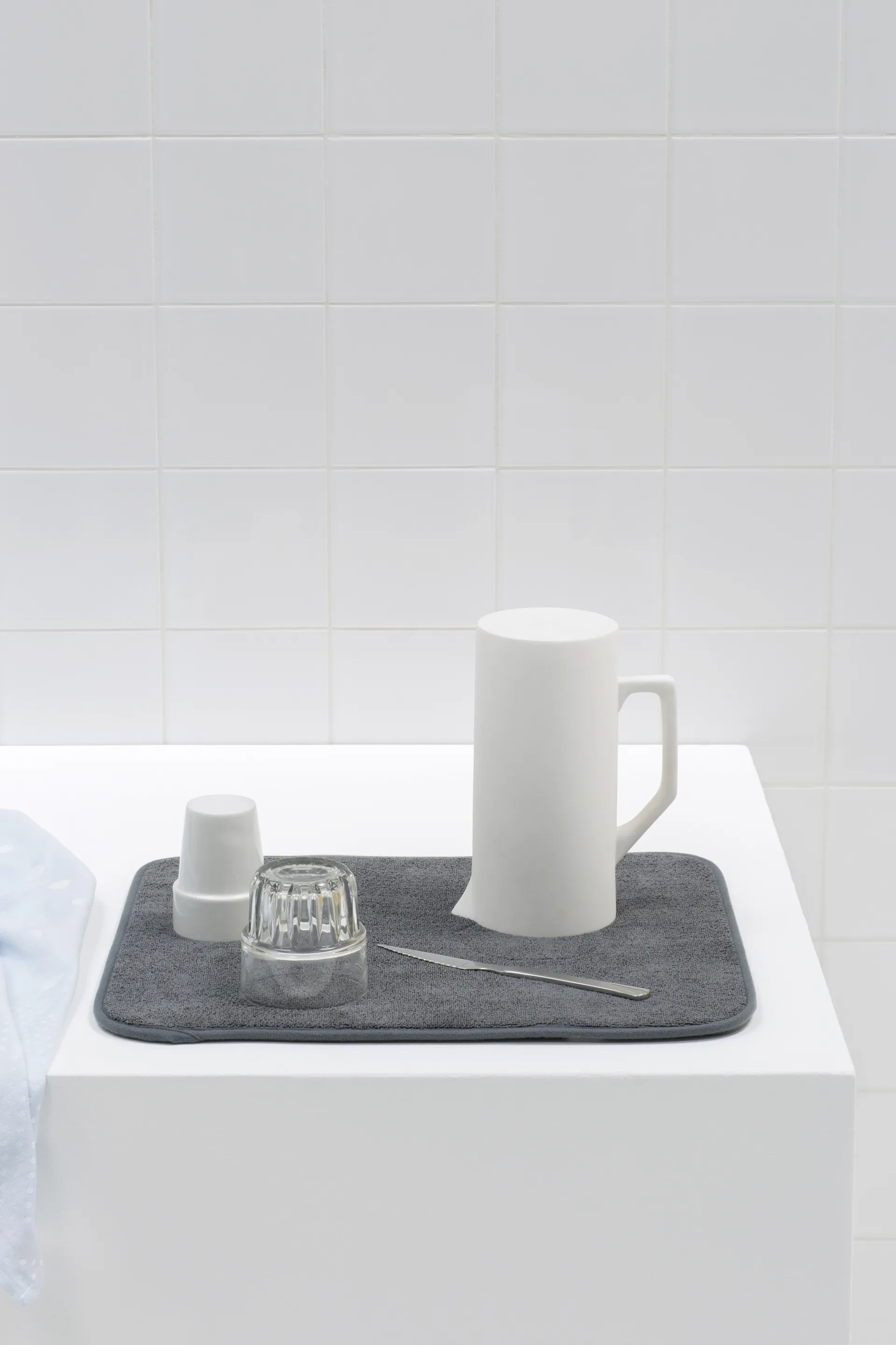 Tappetino Sinkside in microfibra 47x40 cm, Grigio scuro Brabantia