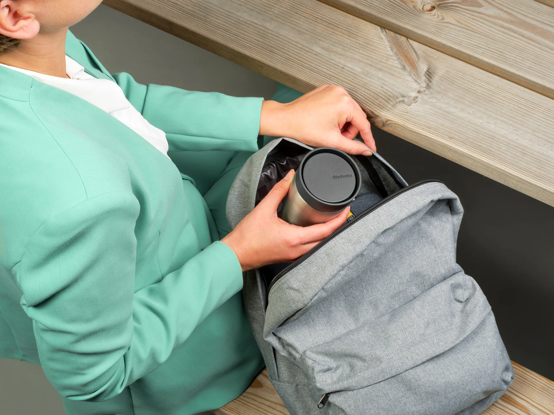 Tazza termica Make & Take 20 cl, Grigio scuro Brabantia