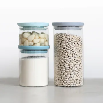 Vasetto in vetro Brabantia confezione da 3 - grigio-blu - Brabantia
