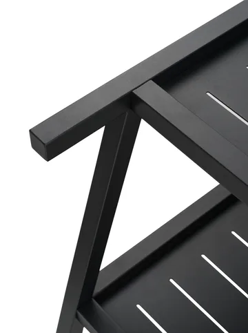 Carrello da portata Samvaro 86x49x69 cm - Nero - Brafab