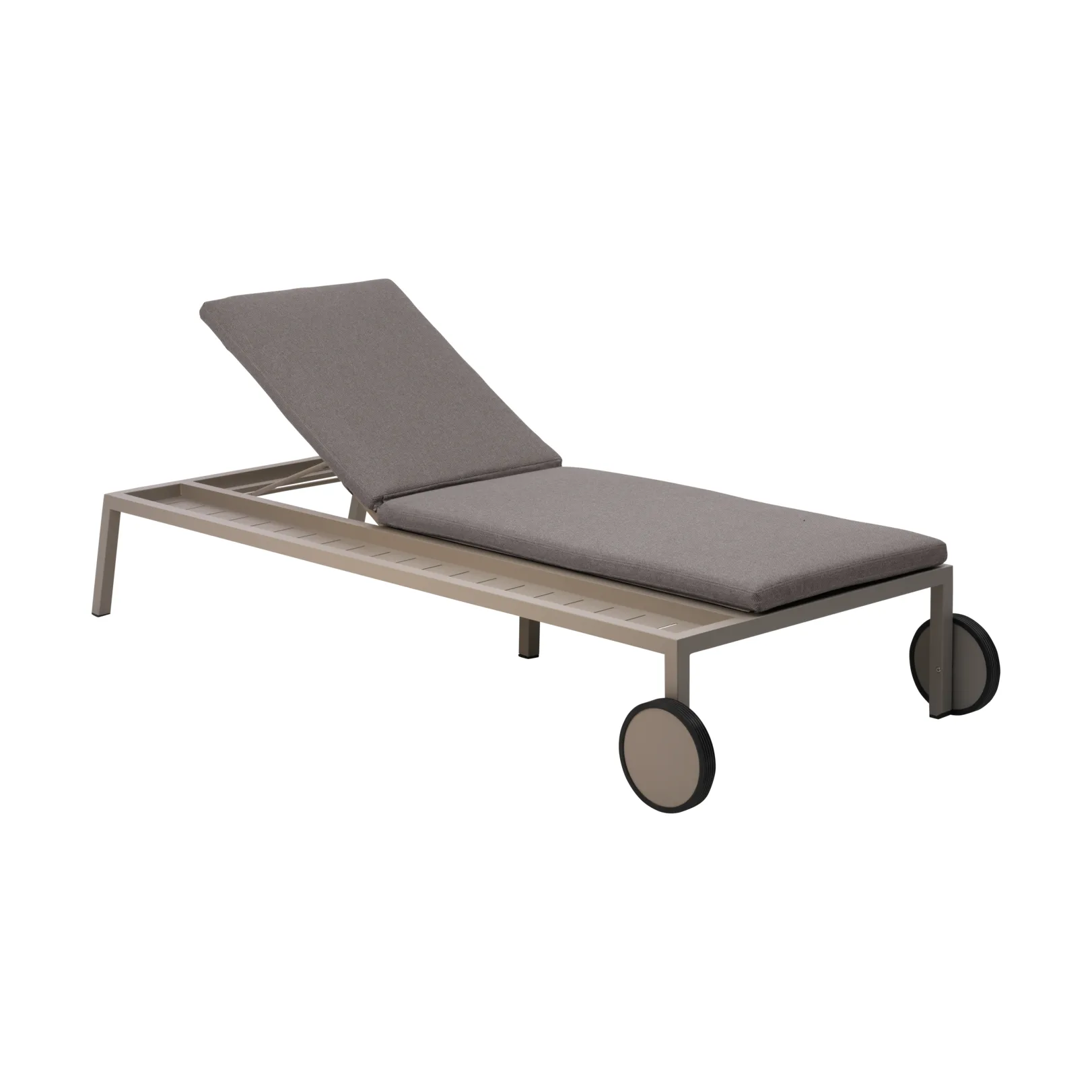 Chaise longue Samvaro 218x92 cm, Khaki-soft dawn Brafab